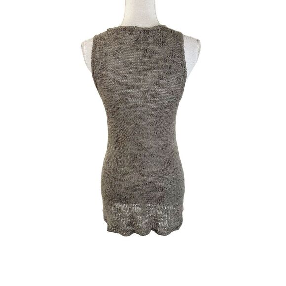 Helmut Lang Taupe Knit Tank Top - Picture 3 of 5